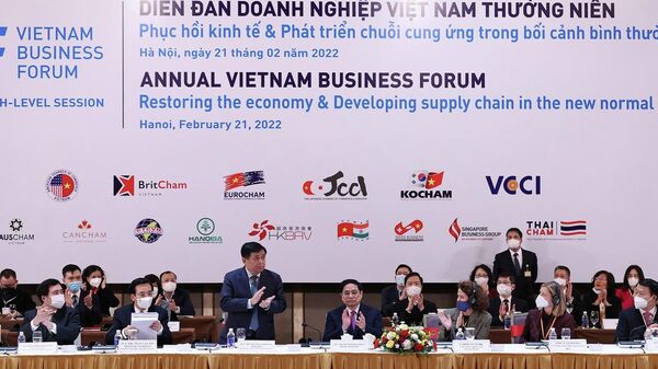 Thủ tướng Phạm Minh Chính dự Phiên cấp cao Diễn đàn doanh nghiệp Việt Nam thường niên - Sputnik Việt Nam