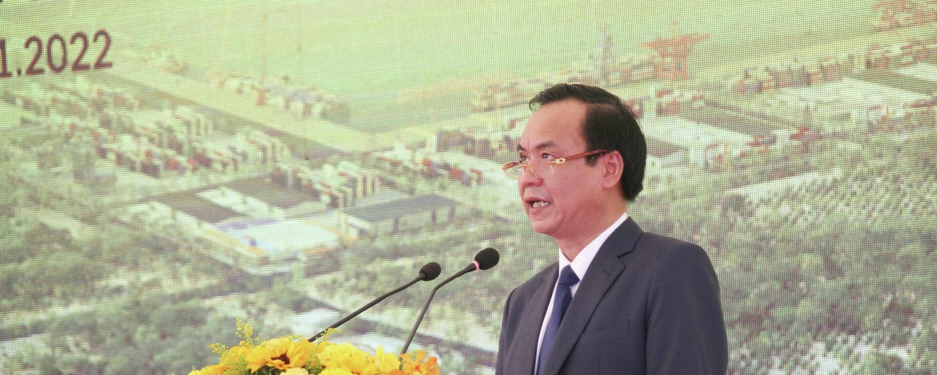 Chủ tịch UBND tỉnh Quảng Trị Võ Văn Hưng phát biểu tại buổi lễ - Sputnik Việt Nam, 1920, 21.02.2022