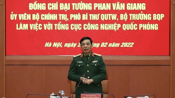 Đại tướng Phan Văn Giang phát biểu tại buổi làm việc - Sputnik Việt Nam