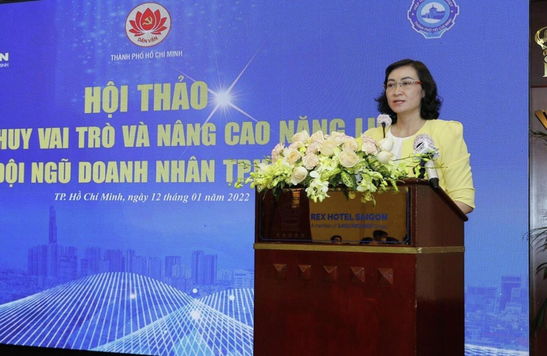 Phó Chủ tịch UBND Thành phố Hồ Chí Minh Phan Thị Thắng phát biểu tại Hội thảo - Sputnik Việt Nam, 1920, 25.02.2022
