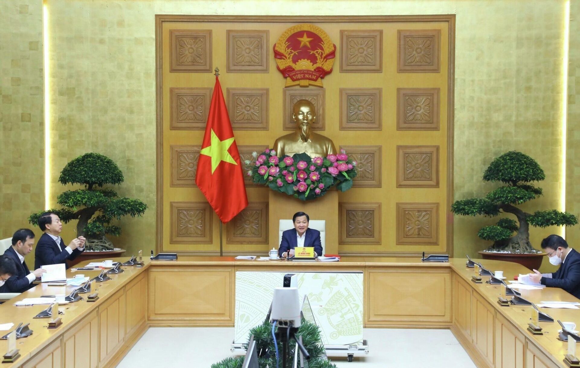 Phó Thủ tướng Lê Minh Khái phát biểu chỉ đạo - Sputnik Việt Nam, 1920, 25.02.2022
