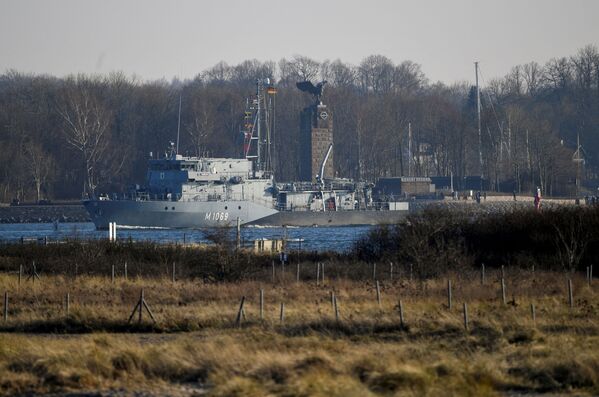 Tàu Hải quân Đức rời cảng Kiel để củng cố lực lượng NATO ở Biển Baltic - Sputnik Việt Nam