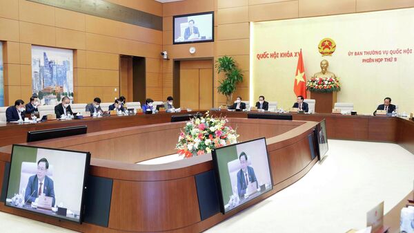 Chủ tịch Quốc hội Vương Đình Huệ phát biểu - Sputnik Việt Nam