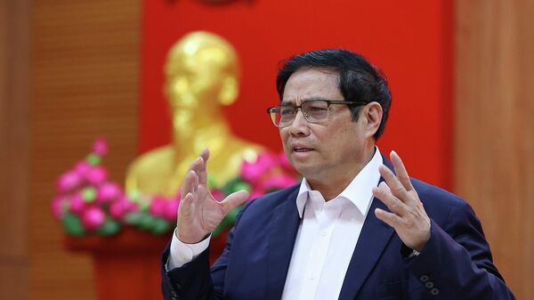 Thủ tướng Phạm Minh Chính kết luận buổi làm việc với lãnh đạo chủ chốt tỉnh Khánh Hoà - Sputnik Việt Nam