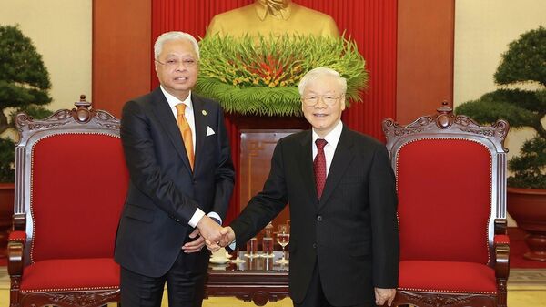 Tổng Bí thư Nguyễn Phú Trọng tiếp Thủ tướng Malaysia Dato’ Sri Ismail Sabri bin Yaakob thăm chính thức Việt Na - Sputnik Việt Nam