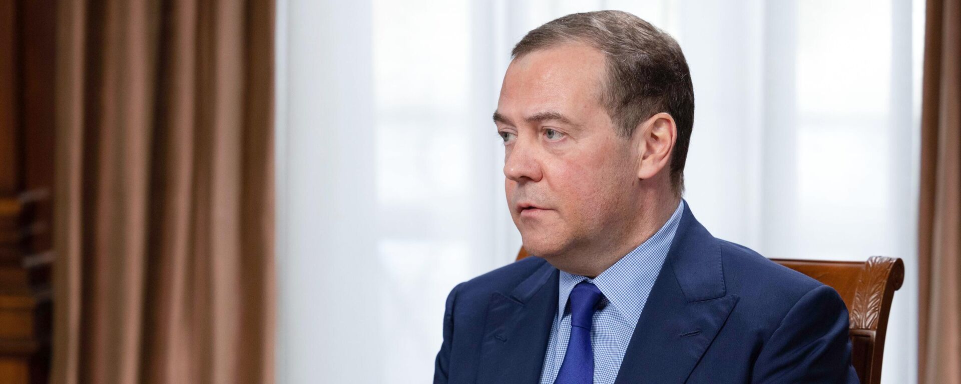 Phó Chủ tịch Hội đồng An ninh Liên bang Nga D. Medvedev trả lời phỏng vấn truyền thông Nga - Sputnik Việt Nam, 1920, 26.03.2022