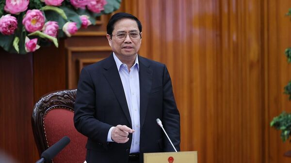 Thủ tướng Phạm Minh Chính chủ trì cuộc họp về đảm bảo cung ứng điện cho sản xuất và sinh hoạt năm 2022 - Sputnik Việt Nam