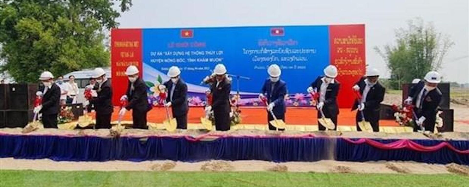 Lễ khởi công dự án xây dựng hệ thống thủy lợi ở Xiengvang, huyện Noongbok, tỉnh Khammuane, Lào - Sputnik Việt Nam, 1920, 08.04.2022