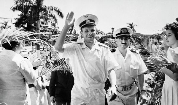 Nhà du hành vũ trụ Liên Xô, Anh hùng Liên Xô Yuri Gagarin đến thăm Cuba - Sputnik Việt Nam