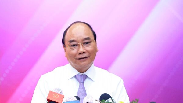 Chủ tịch nước Nguyễn Xuân Phúc phát biểu - Sputnik Việt Nam