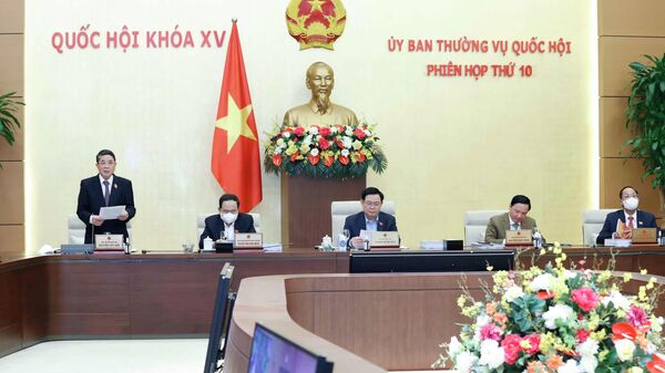 Phó Chủ tịch Quốc hội Nguyễn Đức Hải phát biểu - Sputnik Việt Nam