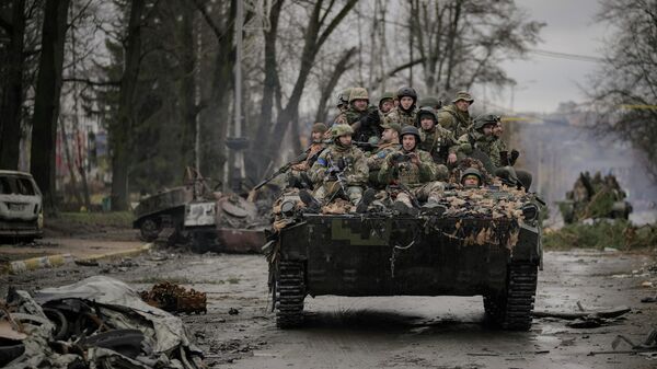 Binh lính Ukraina gần Kiev - Sputnik Việt Nam