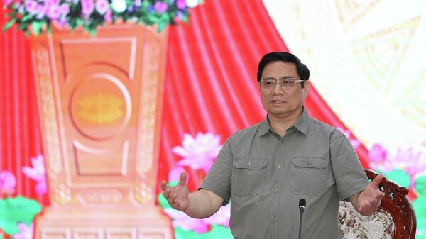 �Thủ tướng Phạm Minh Chính kết luận buổi làm việc với lãnh đạo chủ chốt tỉnh Sóc Trăng - Sputnik Việt Nam
