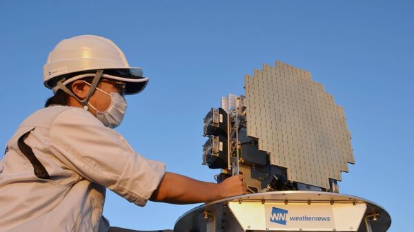 Mẫu Radar khí tượng nhỏ gọn tần số cao EAGLE của Weathernews Inc. - Sputnik Việt Nam