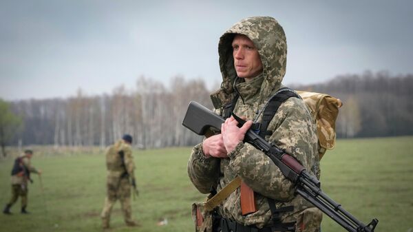 Binh lính Ukraina gần làng Berezovka, Ukraina - Sputnik Việt Nam