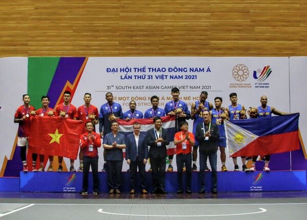 Đội tuyển Bóng rổ nam Thái Lan giành Huy chương Vàng; Việt Nam giành huy chương Bạc và Philippines giành huy chương Đồng bộ môn Bóng rổ 3x3. - Sputnik Việt Nam