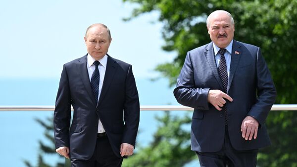 Cuộc đàm phán của Tổng thống Liên bang Nga V.Putin với Tổng thống Belarus A.Lukashenko - Sputnik Việt Nam