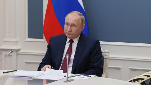 Tổng thống Nga Vladimir Putin phát biểu tại Diễn đàn Kinh tế Á-Âu - Sputnik Việt Nam