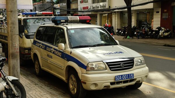 Xe cảnh sát tại Thành phố Hồ Chí Minh, Việt Nam - Sputnik Việt Nam