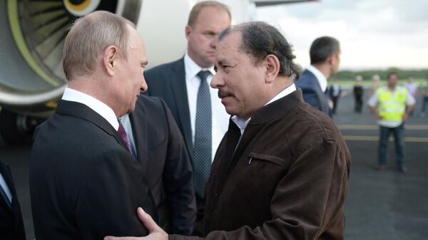 Tổng thống Nga Vladimir Putin và Tổng thống Nicaragua Daniel Ortega  - Sputnik Việt Nam