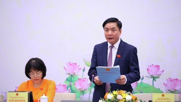 Họp báo công bố kết quả Kỳ họp thứ ba, Quốc hội khoá XV - Sputnik Việt Nam