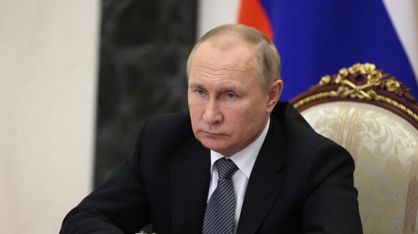 Tổng thống Nga Vladimir Putin chủ trì phiên họp Đoàn Chủ tịch Hội đồng Nhà nước - Sputnik Việt Nam