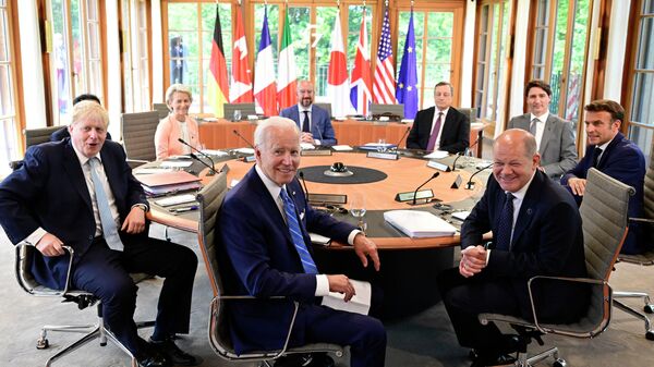 Các nhà lãnh đạo thế giới tại hội nghị thượng đỉnh G7 ở Bavaria - Sputnik Việt Nam