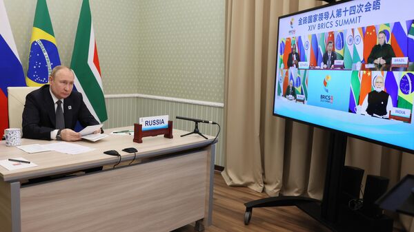 Tổng thống Nga Vladimir Putin tham gia hội nghị thượng đỉnh BRICS - Sputnik Việt Nam