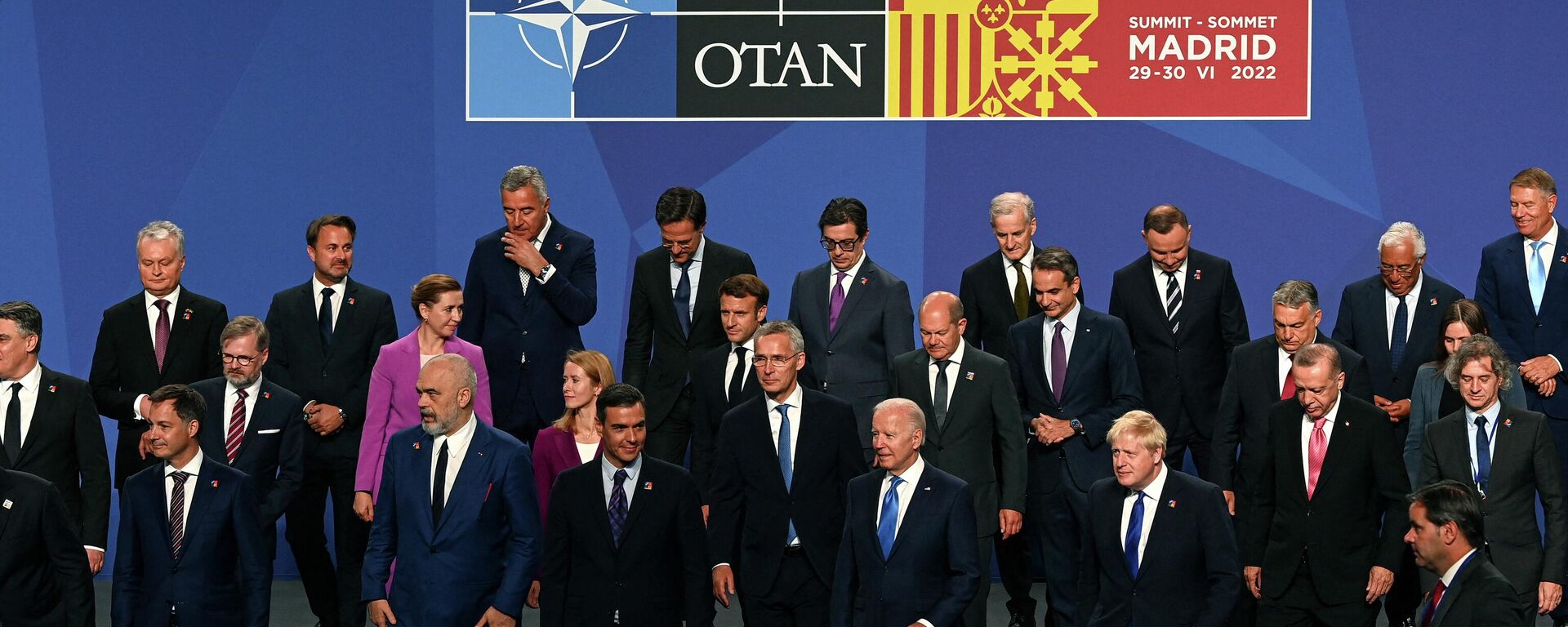 Các nhà lãnh đạo chính trị trong hội nghị thượng đỉnh NATO ở Madrid - Sputnik Việt Nam, 1920, 05.07.2022