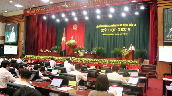 Hải Phòng: Khai mạc Kỳ họp thứ 6 (kỳ họp thường lệ giữa năm 2022) HĐND thành phố khóa XVI (nhiệm kỳ 2021 - 2026) - Sputnik Việt Nam