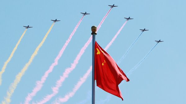 Diễu hành ở Bắc Kinh nhân kỷ niệm 70 năm kết thúc Thế chiến II - Sputnik Việt Nam