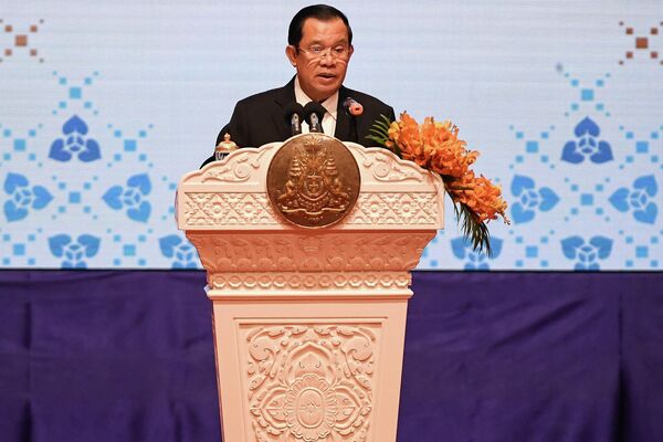 Thủ tướng Campuchia Hun Sen khai mạc cuộc họp Bộ trưởng Ngoại giao ASEAN. - Sputnik Việt Nam