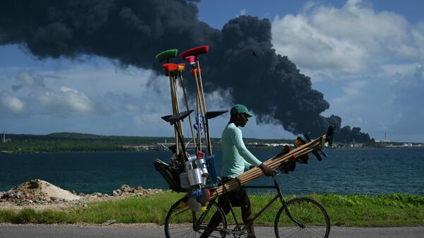 Cháy kho nhiên liệu ở Cuba - Sputnik Việt Nam