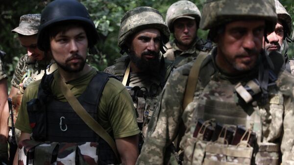 Quân đội Ukraina ở các vị trí gần khu vực Donetsk - Sputnik Việt Nam