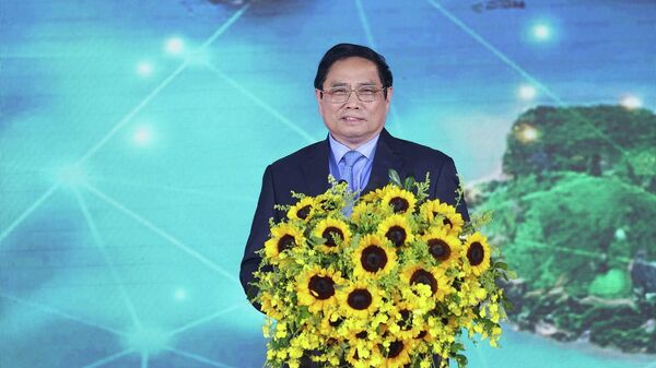 Thủ tướng Phạm Minh Chính dự lễ khánh thành tuyến đường cao tốc Vân Đồn-Móng Cái - Sputnik Việt Nam