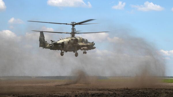 Sân bay cho trực thăng Ka-52 trong khu vực hoạt động đặc biệt - Sputnik Việt Nam
