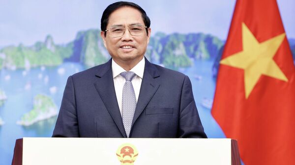 Thủ tướng Chính phủ Phạm Minh Chính phát biểu tại Diễn đàn Kinh tế phương Đông - Sputnik Việt Nam