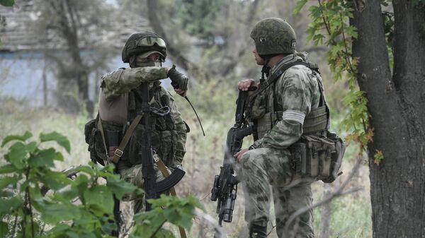 Lực lượng vũ trang Nga giành quyền kiểm soát Aleksandrovka ở vùng Kherson. - Sputnik Việt Nam