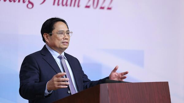 Thủ tướng Phạm Minh Chính chủ trì Hội nghị về ổn định nền kinh tế vĩ mô  - Sputnik Việt Nam