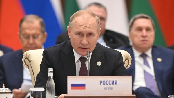 Tổng thống Nga Vladimir Putin tham dự hội nghị thượng đỉnh SCO - Sputnik Việt Nam