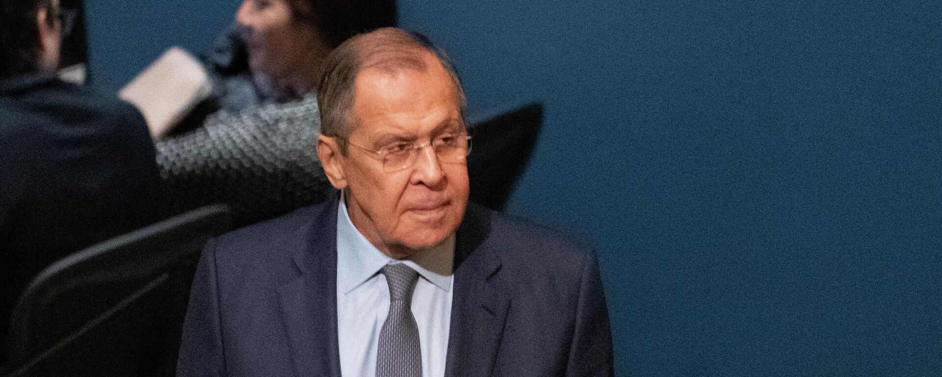 Bộ trưởng Ngoại giao Nga Sergei Lavrov phát biểu tại phiên họp thứ 77 của Đại hội đồng Liên hợp quốc tại Trụ sở Liên hợp quốc ở New York - Sputnik Việt Nam, 1920, 25.09.2022
