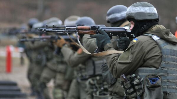 Huấn luyện bộ binh của Vệ binh Quốc gia Ukraine theo phương pháp luận của NATO - Sputnik Việt Nam