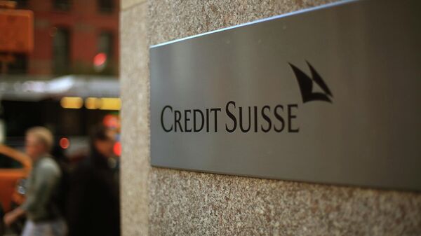 Bảng hiệu của ngân hàng Thụy Sĩ Credit Suisse - Sputnik Việt Nam