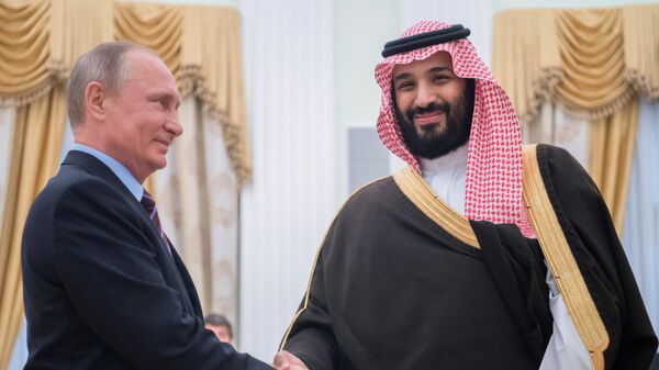Cuộc gặp của Tổng thống Nga Vladimir Putin với Phó Thái tử Saudi Arabia Muhammad bin Salman Al Saud - Sputnik Việt Nam