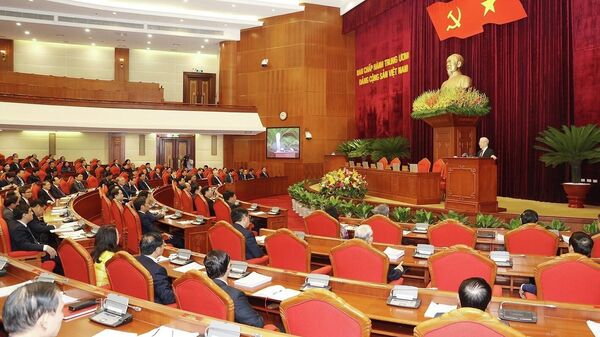 Bế mạc Hội nghị lần thứ sáu Ban Chấp hành Trung ương Đảng Cộng sản Việt Nam khóa XIII  - Sputnik Việt Nam