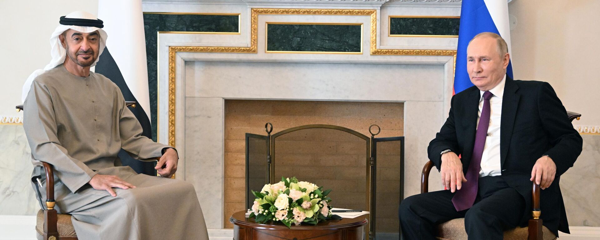 Tổng thống Nga Vladimir Putin gặp Tổng thống UAE Mohammed bin Zayed Al Nahyan - Sputnik Việt Nam, 1920, 12.10.2022