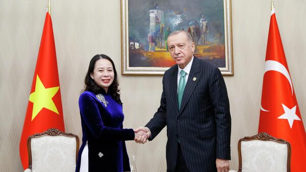 Phó Chủ tịch nước Võ Thị Ánh Xuân hội kiến Tổng thống Thổ Nhĩ Kỳ Recep Tayyip Erdogan - Sputnik Việt Nam