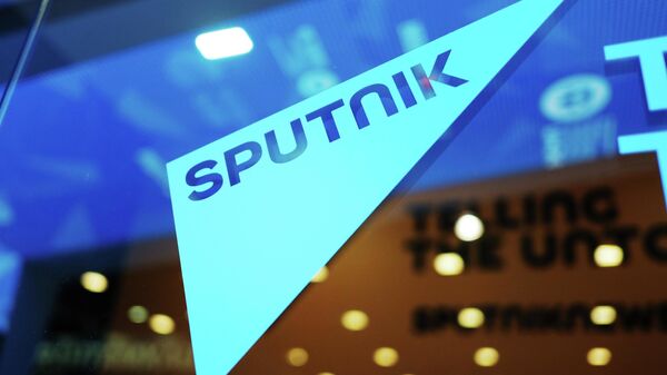 Gian hàng của cơ quan Sputnik tại trung tâm triển lãm và đại hội Expoforum vào trước ngày khai mạc Diễn đàn Kinh tế Quốc tế St.Petersburg. - Sputnik Việt Nam