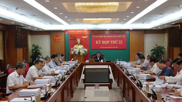 Thông cáo báo chí Kỳ họp thứ 22 của Ủy ban Kiểm tra Trung ương - Sputnik Việt Nam