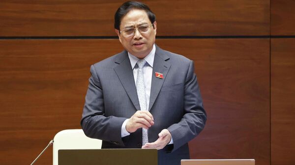 Thủ tướng Phạm Minh Chính trả lời chất vấn của đại biểu Quốc hội - Sputnik Việt Nam